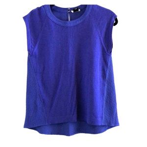 Club Monaco cap sleeve sweater top.